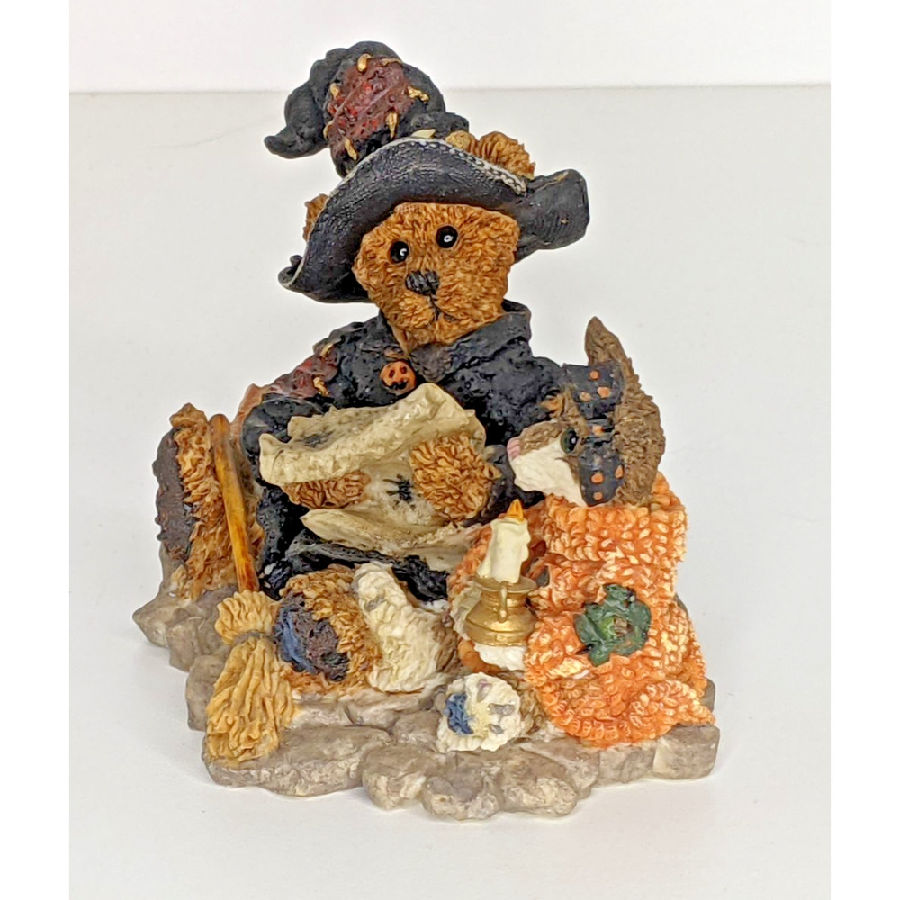 1993 Boyds Bears & Friends Bearstone Collection "Emma...The Witchy Bear” #2269